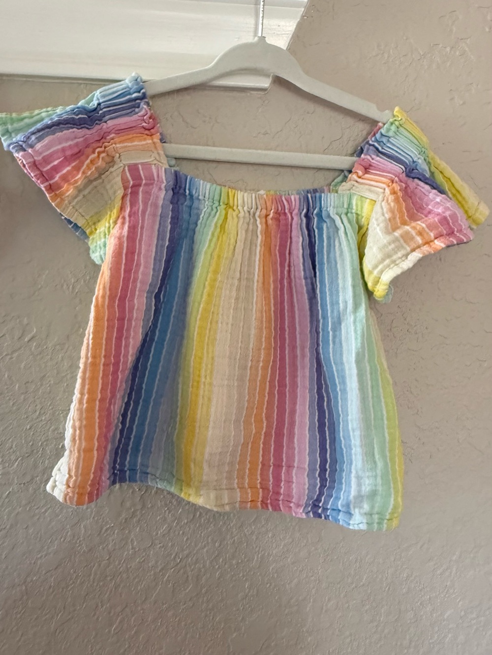 GAP cotton rainbow gauze top (XS) - Picture 1 of 6